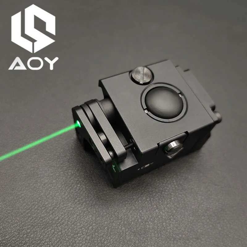 Outdoor Green Laser Aiming PERST-1 Mini Metal Adjustable Laser Indicator Air Gun Hunting 20mm Underhung Tactical LightXJ250303