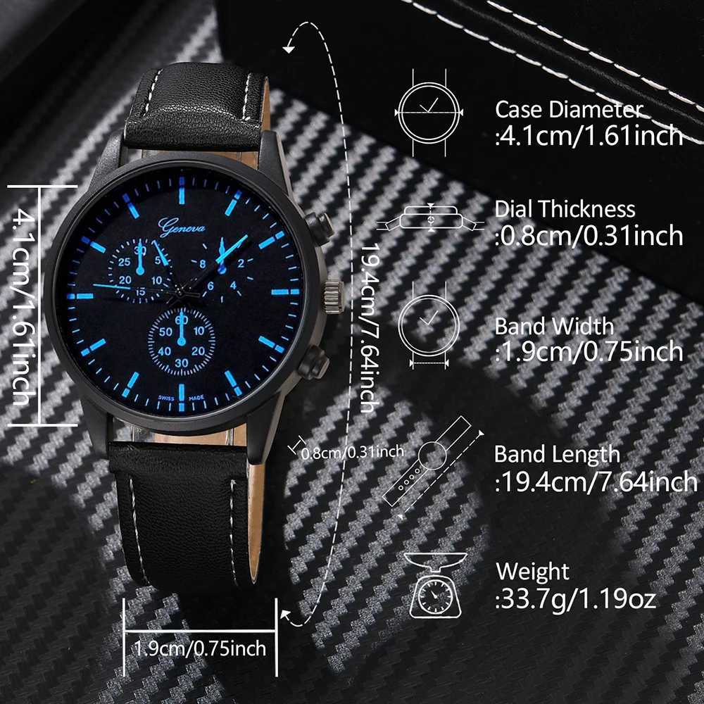 4-piece top-level luxury fashion couple set suitable for mens watches mens dial quartz leather StrXJ250304
