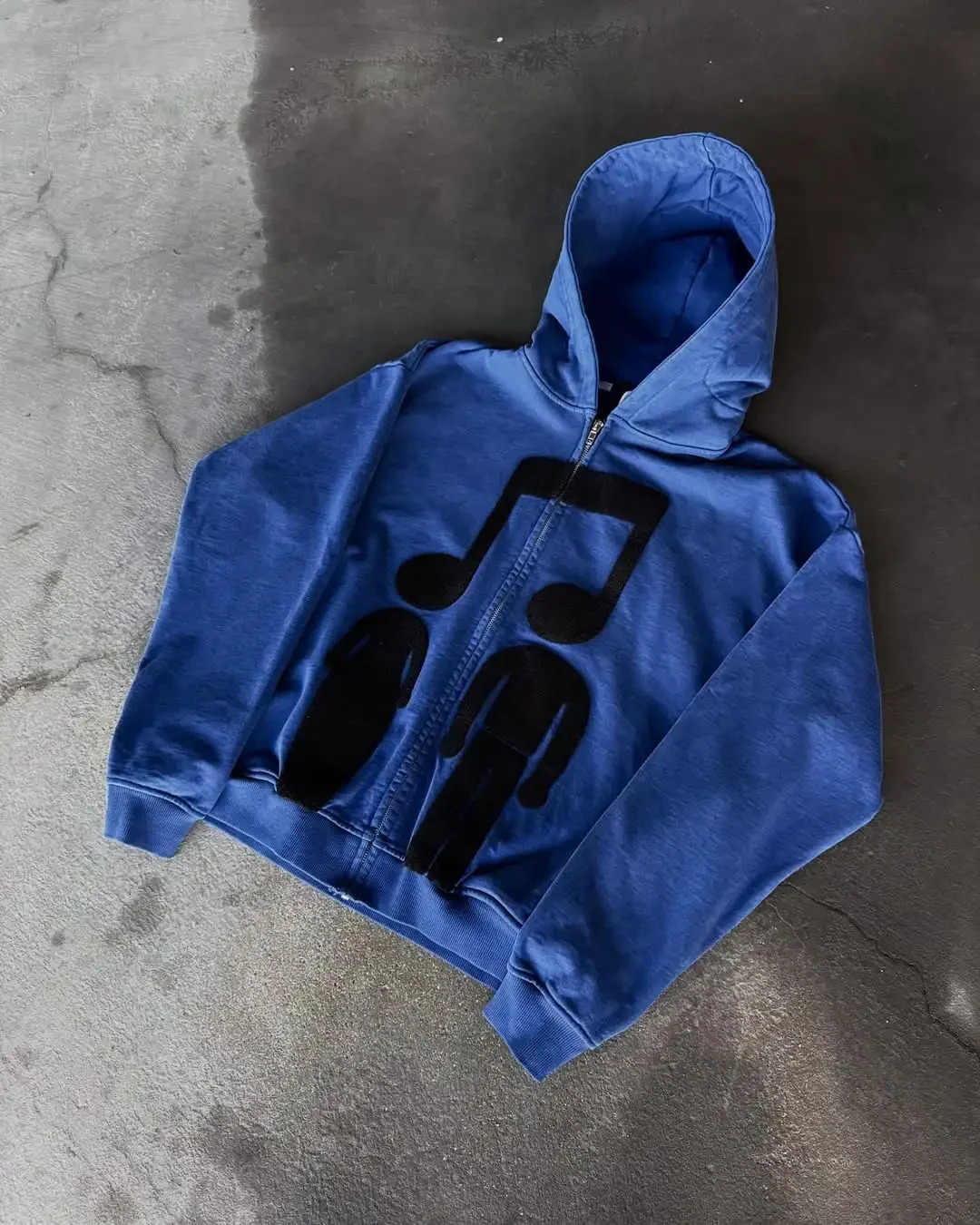 Loose Autumn and Winter Hip-hop Long Sleeved Jacket Hooded Sweatshirt Y2k Retro Gothic Fashion Printed Zipper Hooded Sweatshirt 250303