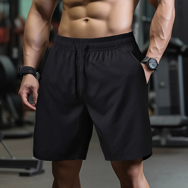 UETEEY Men Shorts Light Weight Thin Short Pants Running Squat Fitness Mens Gym Wear Quick-drying Male Drawstring Shorts 250304