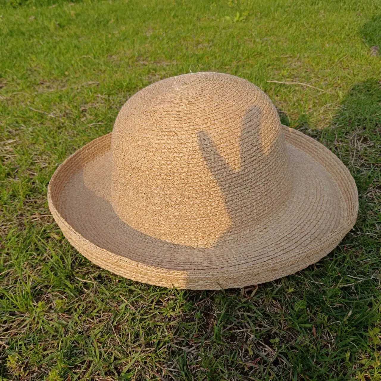Raffia str hat womens bohemian str hat womens vacation sun hat beach summer vacation jazz hat Panama sun hatXJ250304