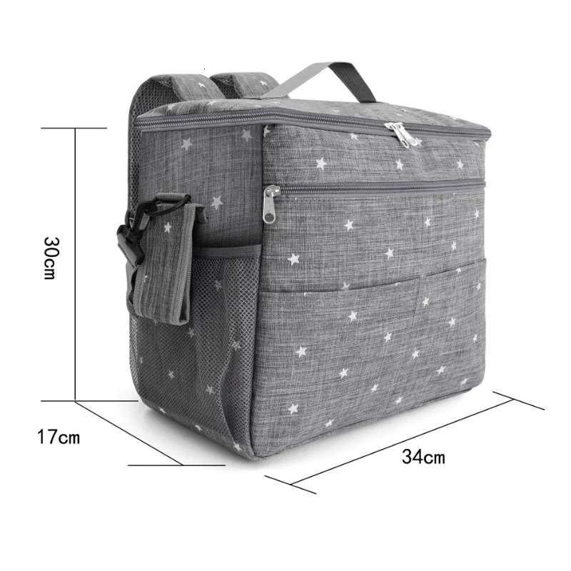 Multi Functional Portable Mother and Baby Bag Mommy Bag Mommy Bag Backpack Baby Stroller Hanging Bag Mommy Bag 250304