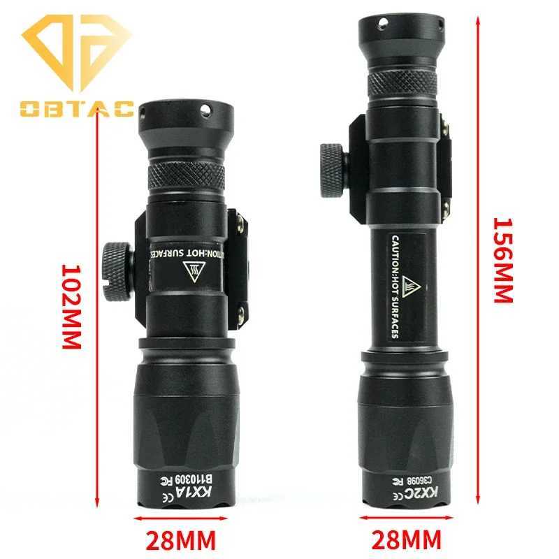 Airsoft SF M300C M600C Tactical Flashlight White D Light Hunting Weapon Gun Light with Momentary Prure Switch Fit 20mm RailXJ250303
