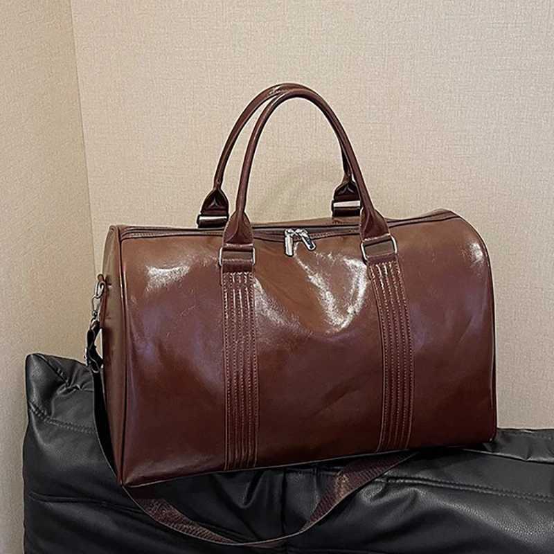 Cross Border Travel Bag New Large Capacity Hand Luggage Bag Fashionable Crossbody Sports Fitness Storage Bag For Delivery Pouch Y250304
