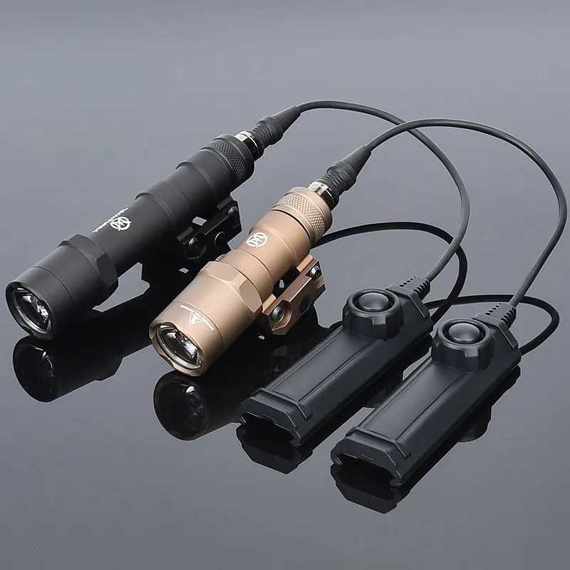 WADSN Airsoft M300B M600B M600 WADSN Tactical Powerful Flashlight Fit 20mm Picatinny Rail Hunting Weapon Gun D LightXJ250303