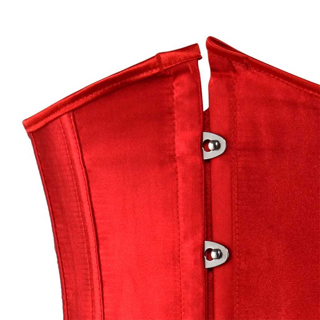 Corset Tops for Women Lace Up Bustier Waist Trainer Underbust Vintage Valentines Corsets Renaissance Steampunk Halloween ComeXJ250304