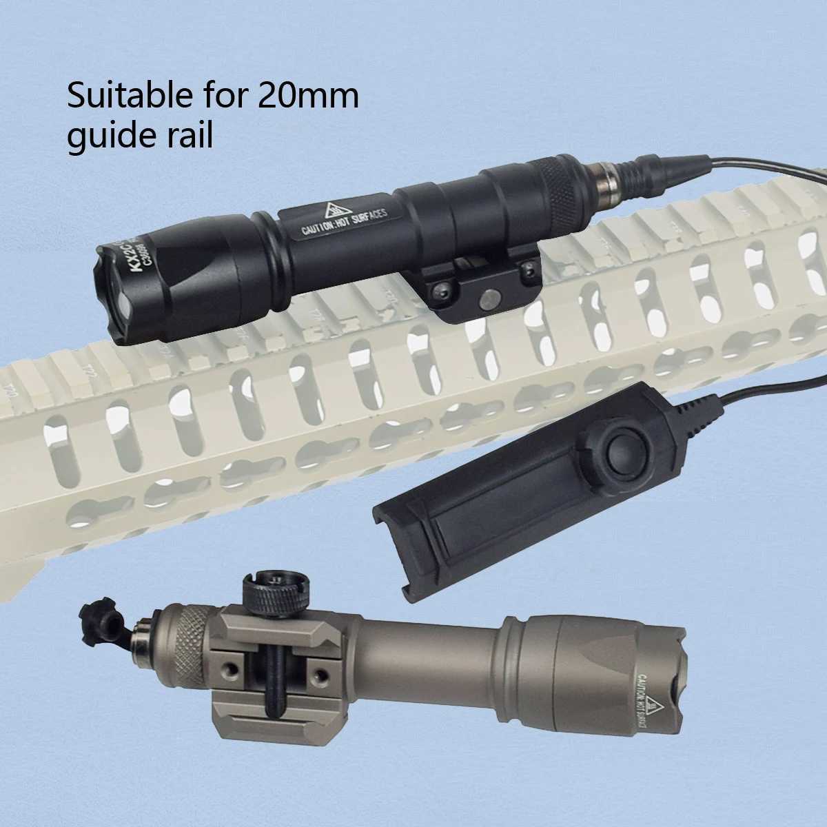 Tactical Weapons Gun Light Metal M600 M600B M600C Hunting Flashlight Torch With Dual Function Prure Switch AirsoftXJ250303