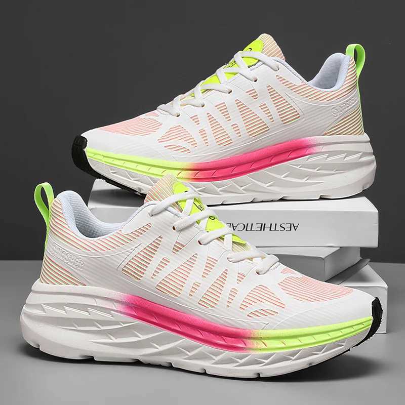 Running Shoes Men Luxury Design Flat Soft Outdoor Sports Mesh Breathable Walking Shoes Couple Sneakers for Men WomenC250304
