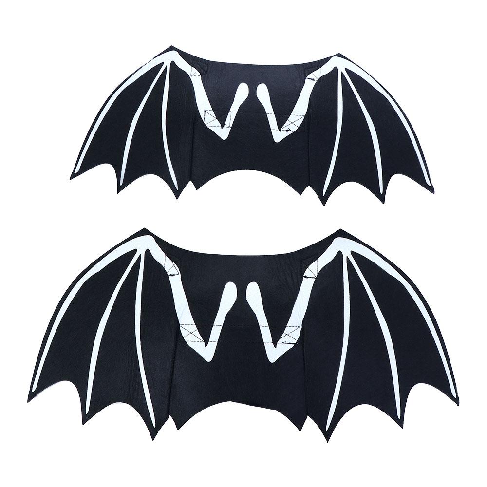 Party Felt Cloth Funny Costume Cosplay Halloween Decor Pet Bat Wing Dogs Cats Puppy Adjustable Strap Skeleton Bone Small Animals