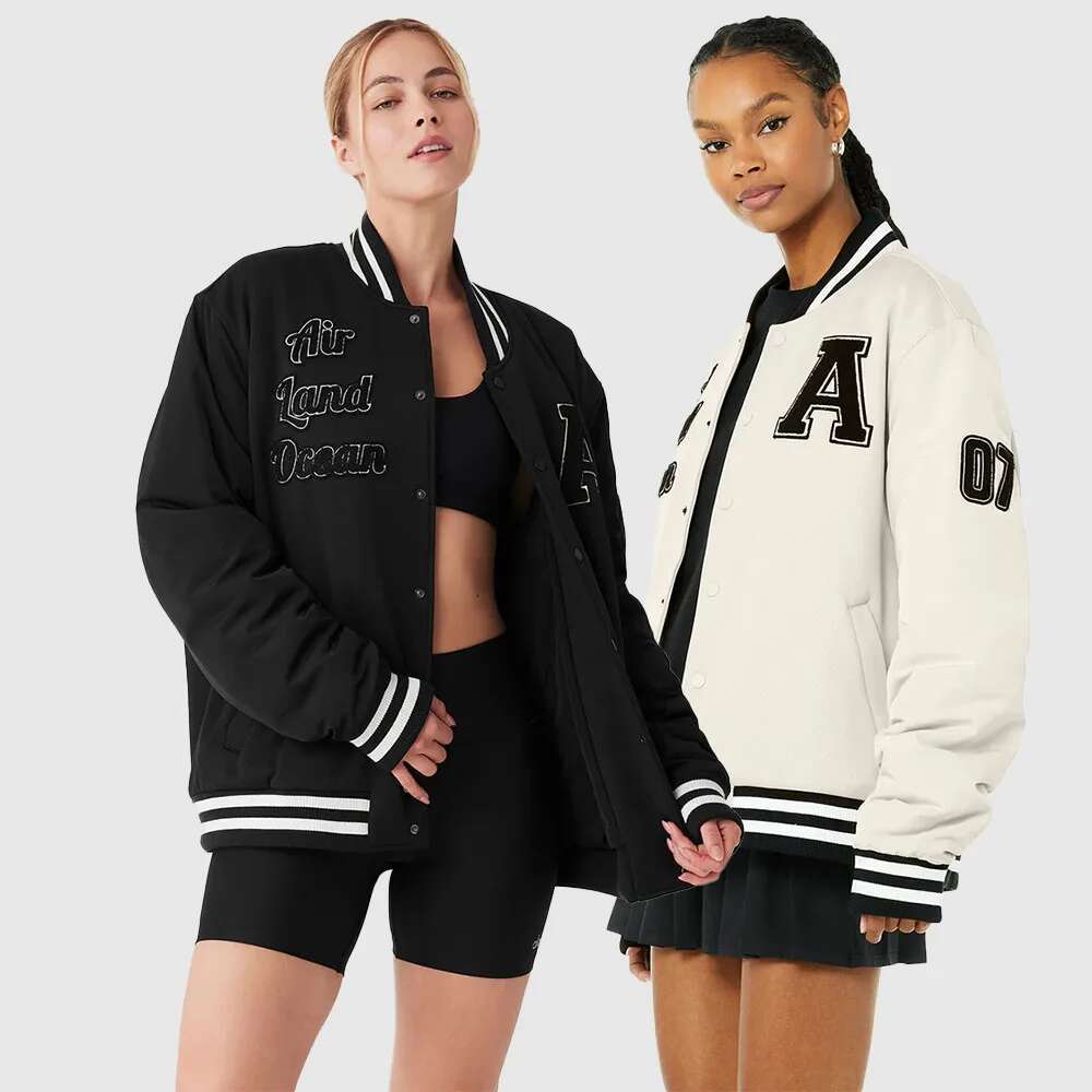 American Retro Y2k High Street Hip-Hop Style Letter Embroidered Baseball Uniform Loose Oversized Personalized Jacket