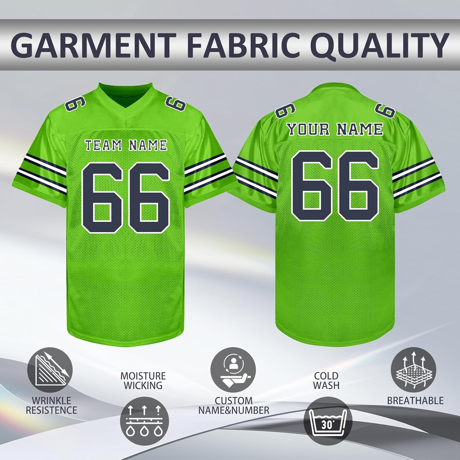 Custom Football Jersey Personalized Team Name Number Customized Shirt for Men Youth Women Kids
