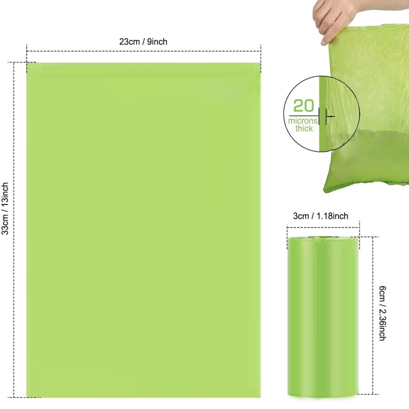 Dog Poop Bag Biodegradable Extra Thick Strong Dog Waste Bags with Dispenser Outdoor Pet Garbage Bag Pet Accessories