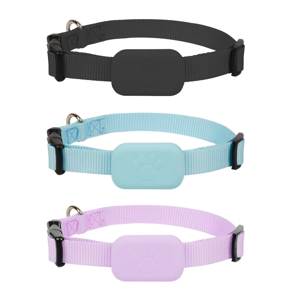 For iOS Mini GPS Tracker Battery Operated Puppy Collar Adjustable Animal Tracking Movement Alert Collar Pet Supplies
