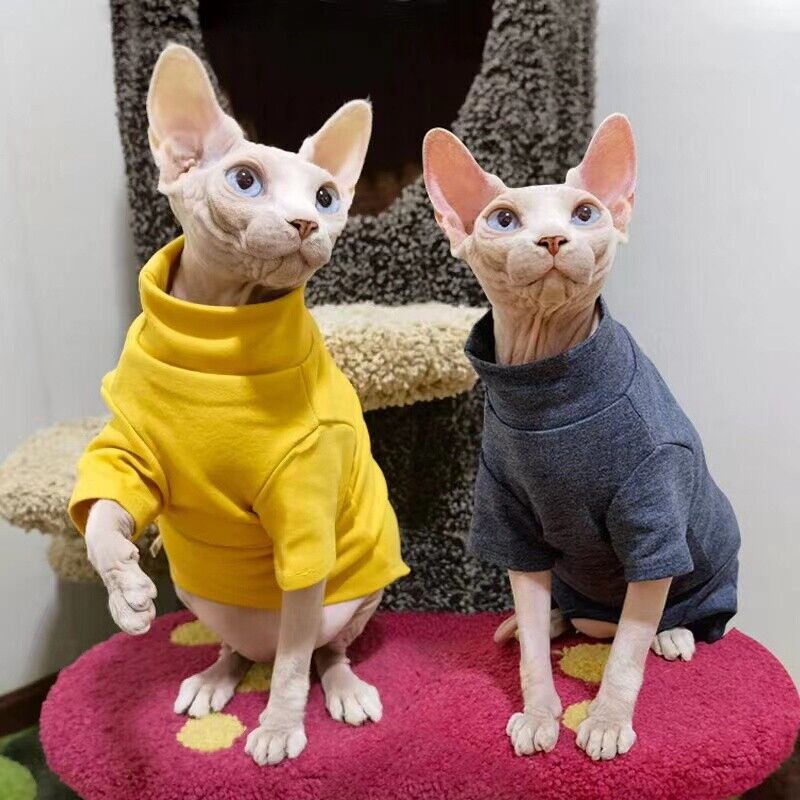 Hairless Cat Sweater Winter Fashion Thickening Warm Sphynx Clothes Home Comfortable Winter Dog Clothes for Small Dogs New