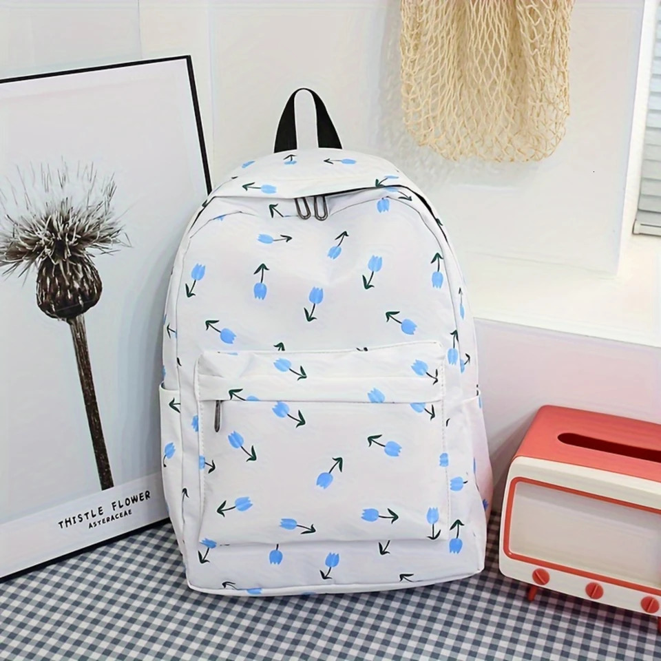 Ship from US 3 piecesset Kawaii Cute Backpack Preparatory School Day Pack Travel Knapsack Lunch and Pencil Box 250304FBB