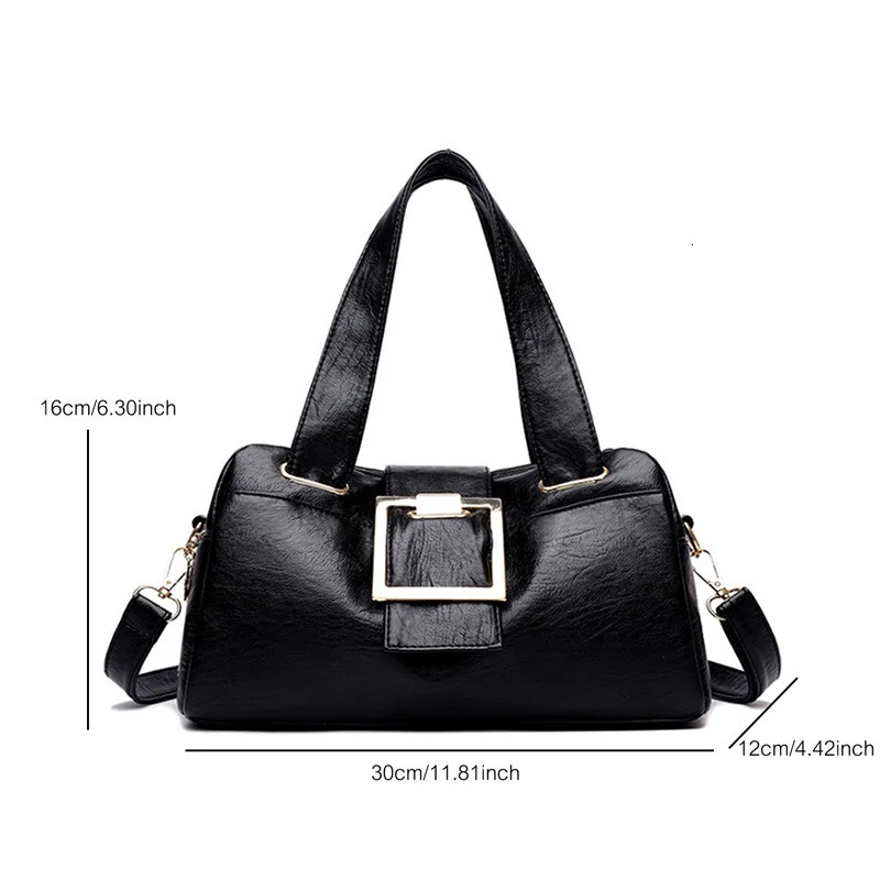 Women Multilayers Tophandle Bag Quality Leather Handbags Purses Female y ner Large Capacity Boston Ladies A Main w250303