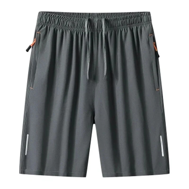 NASS GISS Casual Sports Shorts for Mens Summer Ice Silk Breathable Loose Large Size Cool and Quick Drying Fashion Elastic Casua 250225