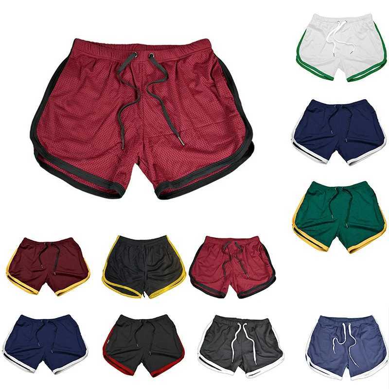 2024 Mens Sports Gym Athletic Shorts Middle Trousers Elastic Band Sports Man Middle Soft Cotton Blend RunningT250304