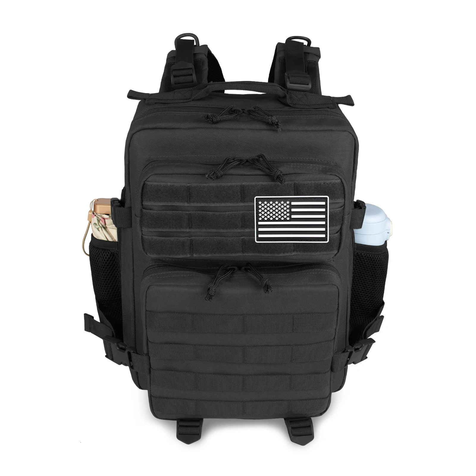 Ship from US School Bags Large Capacity Mens Waterproof Backpack Simple Multilayer 25L Men Tactical Softback Outdoor 250304FBB