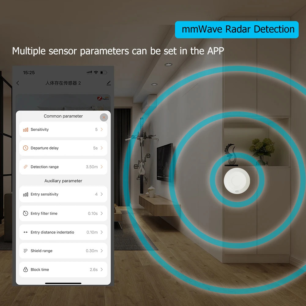 ZigBee/Wifi Motion MmWave Presence Sensor For Lighting 110/220V Wireless Switch On/Off Relay Tuya Smart Life Home Automation DIY 250303