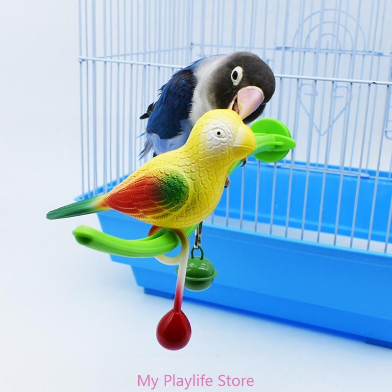 Bird Perch Stand for Parakeets Birdcage Stand Platform Cage Toy Parrot Perches Cage Accessories Small Birds Toy