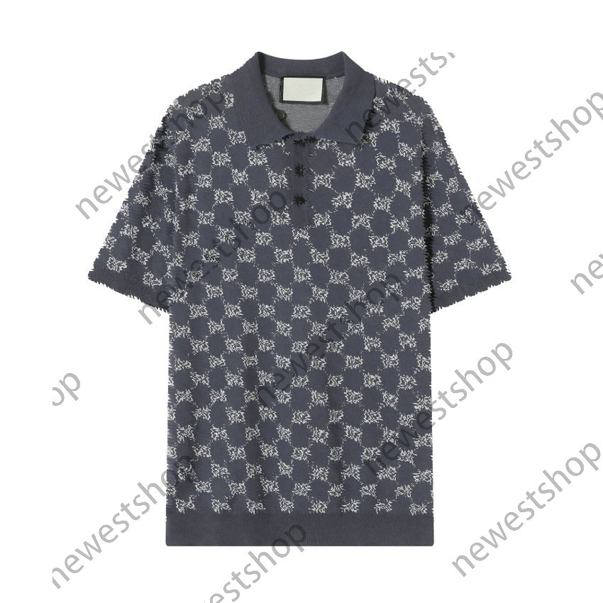 Summer Designer Mens polo Shirts men luxury classical letter print Jacquard knitting TShirts Lapel t-shirt casual polos shirt