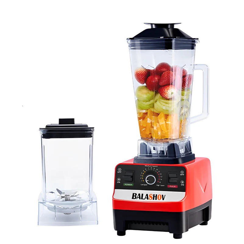 2000W Heavy Duty Commercial Blender Stationary Mixer Food Processor Ice Smoothies for Kitchen High Power Juicer BPA Free 250303