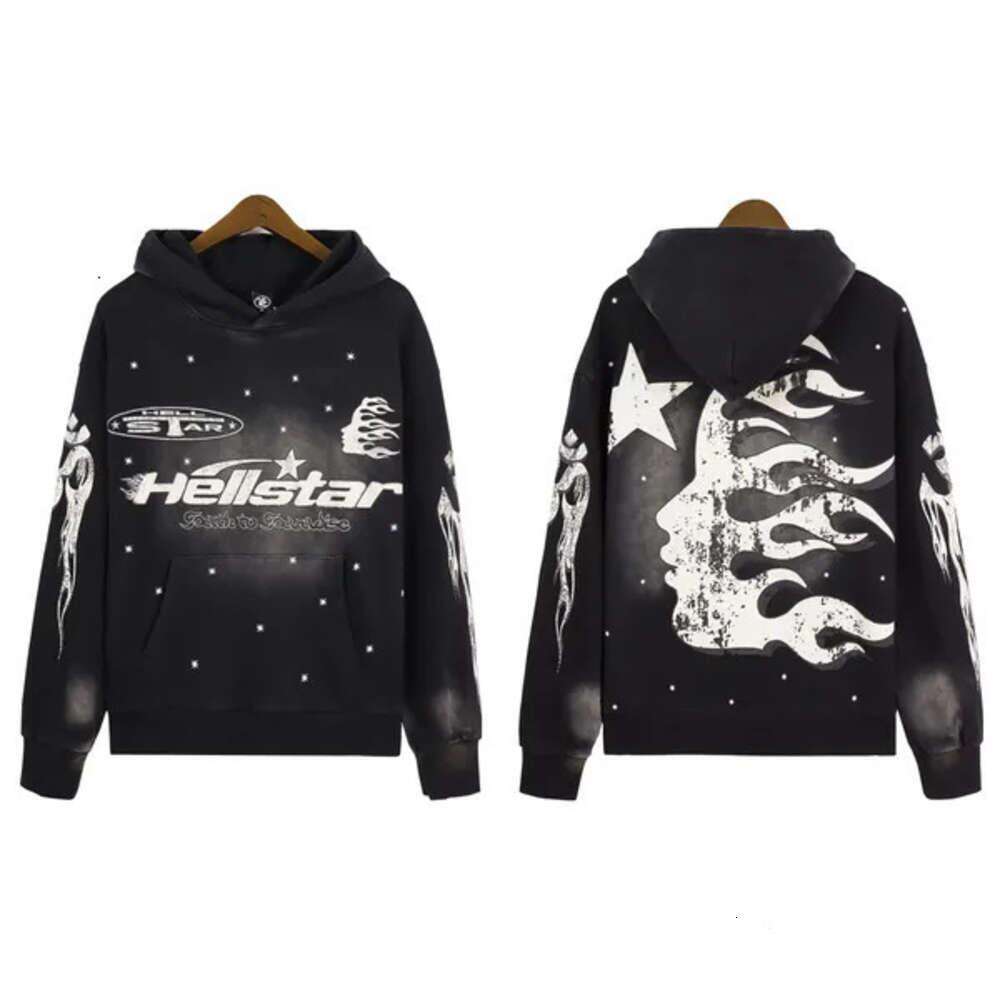 Designer Helles Mens Zip Up Hoodie Hoodie For Man Woman Hell Tracksuits Sports Suit Pants Pullover Vintage Street Graffiti Sweatshirts t88