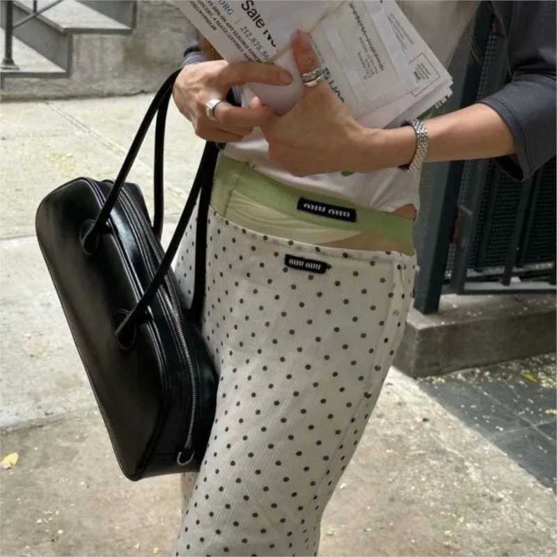 JIAERDI Y2k Handbag Womens 2024 Spring/Summer Red Messenger Bag Womens Fashion Trend Casual Shoulder Bag Bolsos Z250303