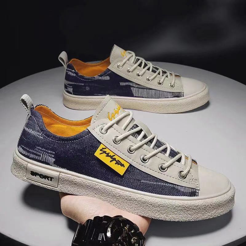 Designer Shoes 2024 Spring/summer New Korean Version Trendy Niche Versatile Flat Student Sports Shoes Fashionable Men's Casual Canvas Shoes Men&#
