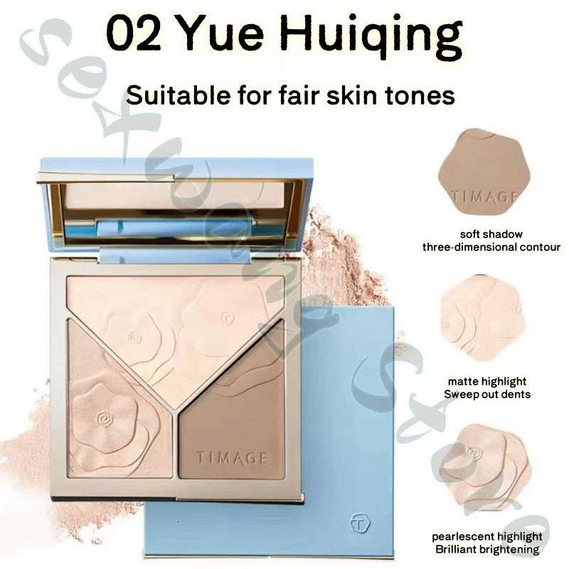 TIMAGE Contouring Palette 2.0 TIMAGE Three-Color Contouring and Highlighting All-in-one Palette for Three-dimensional Face 250227