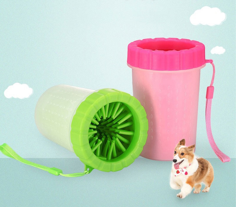 2025 new Soft Silicone Pet Washing Cup For Cats & Dogs, Cleaner, Portable Dog Paw Cleaning Bucket Accessories