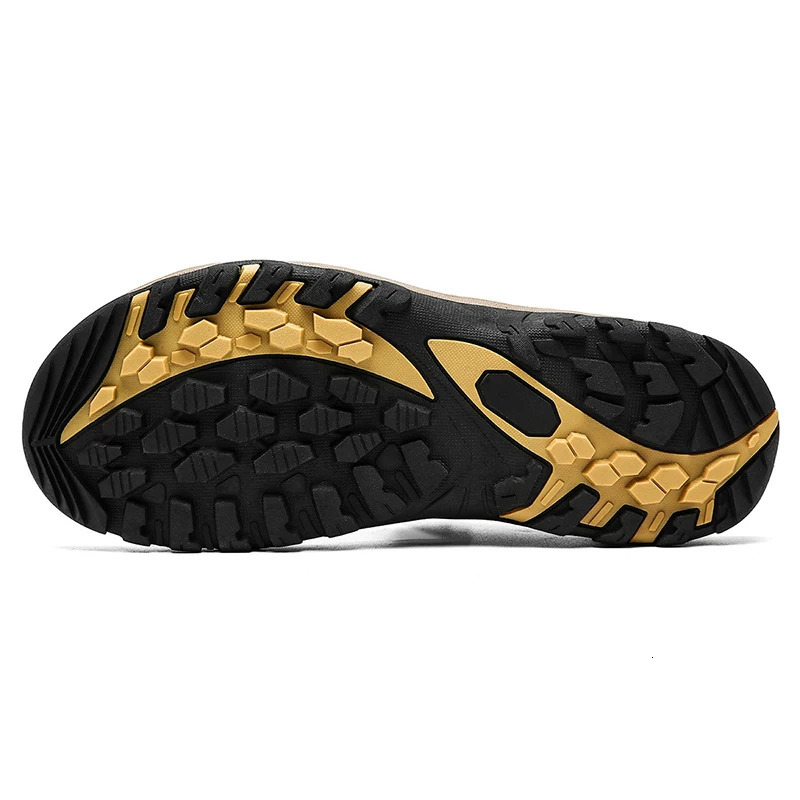 Summer Hook Loop Open Toe Sandals For Men Outdoor Trekking Beach Shoes Non-Slip Plus Big Size 47 48 250303