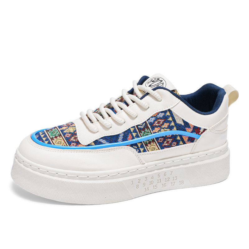 Four Seasons 2025 Designer s New Original Breathable Men s Lace Multi Functional Trendy Niche Design Thick Bottom Sports And Leisure White Board Shoes