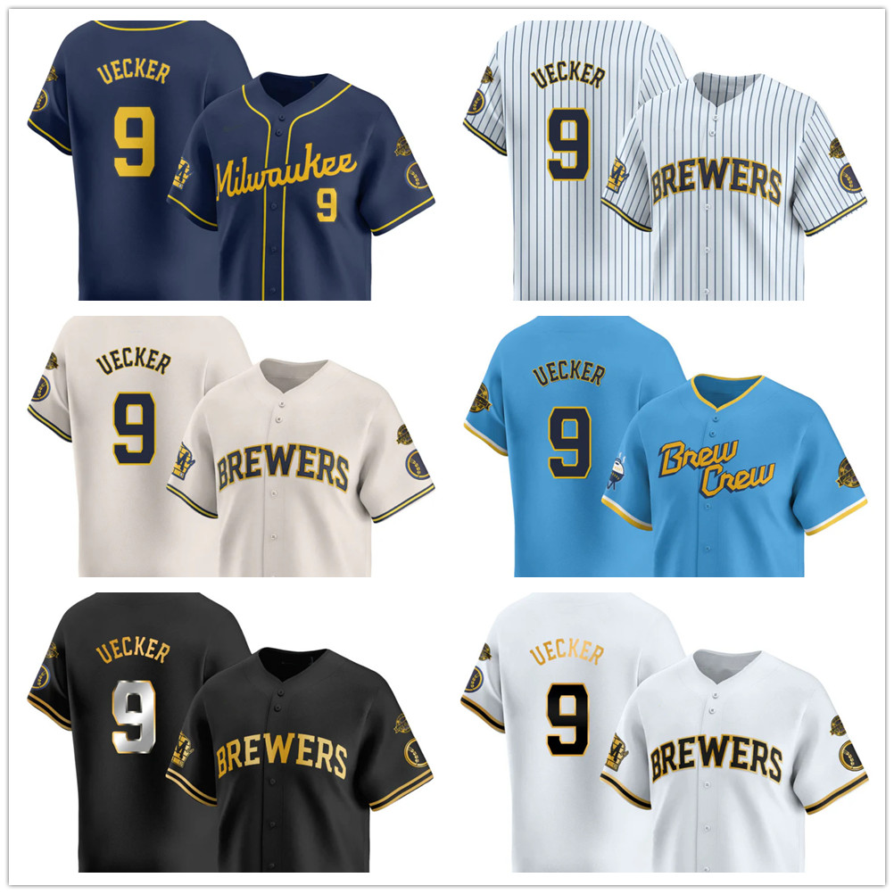 9 Bob Uecker Jersey Baseball Stitched XS-6XL