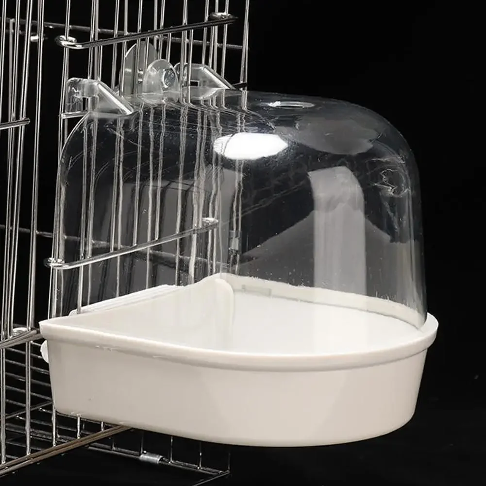 Hanging Bird Bath Is Waterproof Wear-resistant and Easy To Clean Cage-style External Bath for Birds Such As Parrots and Myn