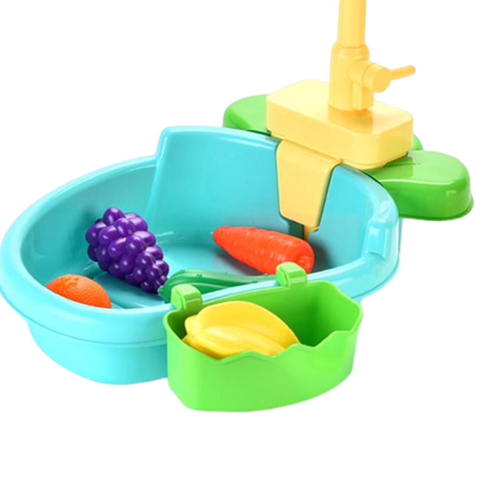 Boys Girls Kitchen Sink Toys Play House Pretend Role with Running Water