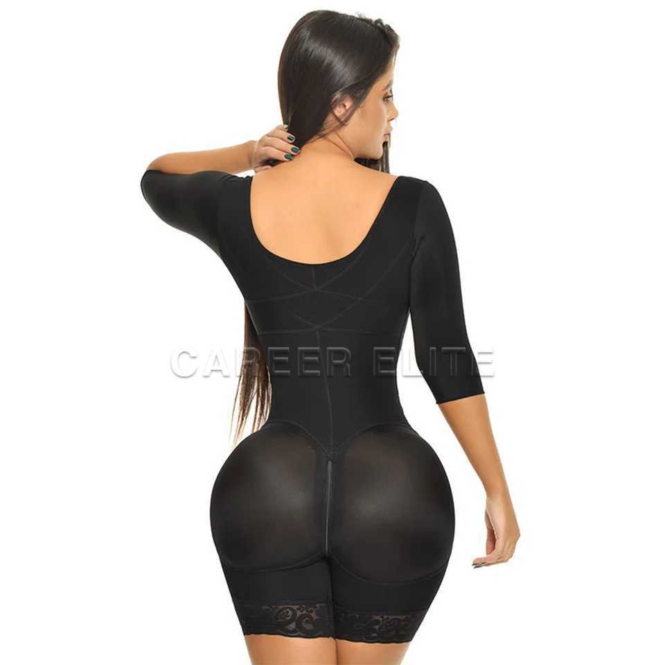 Seamless Shapewear Body Shaper with Sves Modeling Postsurgical Fajas Colombianas Bodysuit Pore Correcting Shaping CorsetXJ250304