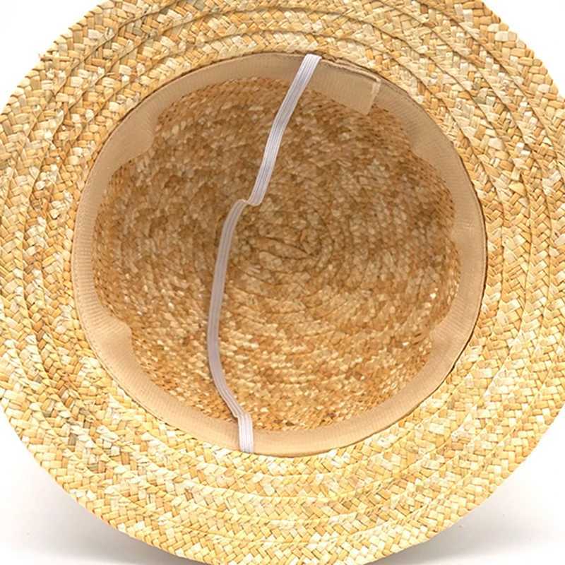 Summer Parent child Bowknot Sun Hat Girls Str C Kids Big Brim Beach Summer Boat Beach Round Flat Top Cute KidsXJ250304