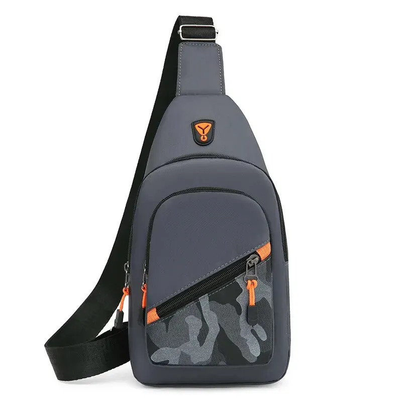 Released Nylon Mens Chest Bag 2023 Portable Casual Shoulder Trendy and Unique n Crossbody 250227