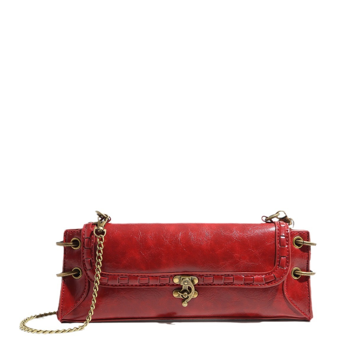 Bronze Gold Fashion Shoulder & Crossbody Bag - Versatile Clutch for Every Occasion