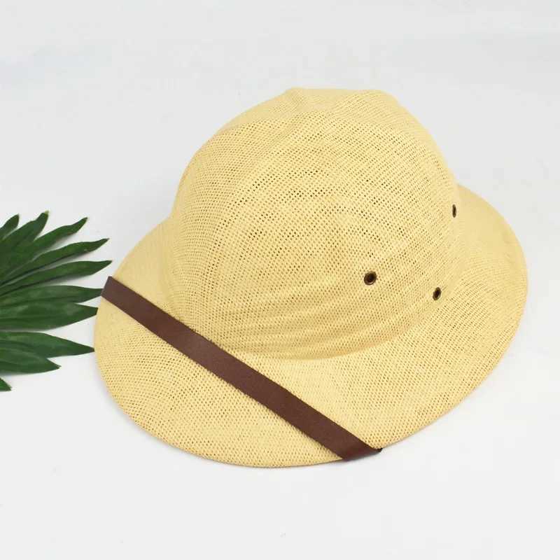 New Fashion Vietnam War Army Hat Boy Girl British Explorer Str Helmet Summer Boater Bucket Sun Hats Unisex Jungle Miners CXJ250304