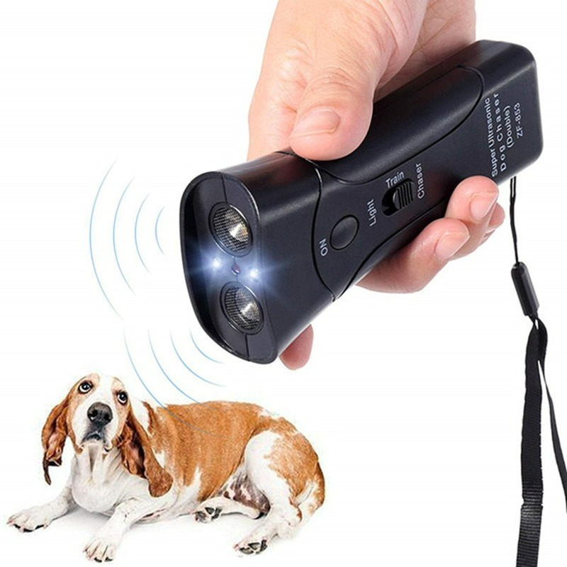 ZF-853 Pet Dog Repeller Anti Barking Stop Bark Training Device Trainer LED Ultrasonic Anti Barking Ultrasonic Without Battery