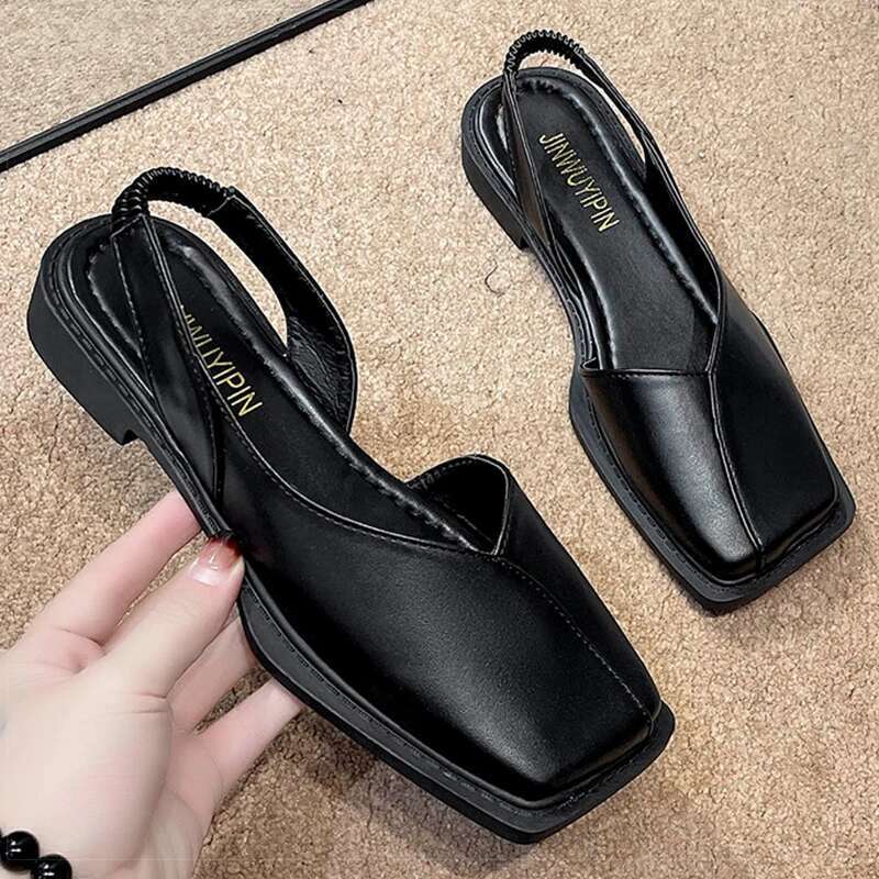 New 2025 Women's Sandals With Heels Summer Shoes Women Heeled atos De Mujer Elegant Slip On Footwear Female