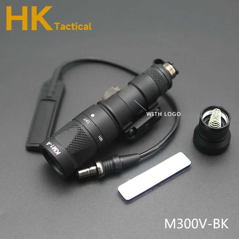 SOTAC M300V M600V Tactical Light Mini Weapon light Wihte Light Output Constant / Momentary/Strobe Flashlight Hunting 20mm RailXJ250303