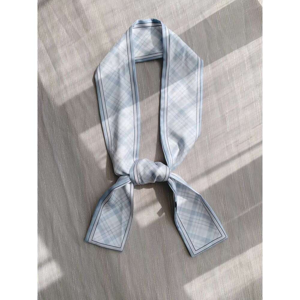 Cat small strip long narrow versatile Hangzhou silk internet celebrity same ribbon scarf Spring and Autumn thin style for women