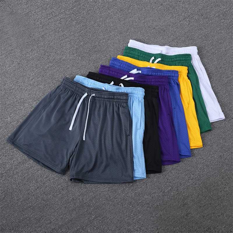 New Casual Basketball Shorts Mens 2024 Summer Mesh Running Gym Sports Shorts Breathable Quick Dry Outdoor Training Shorts 9924T250304