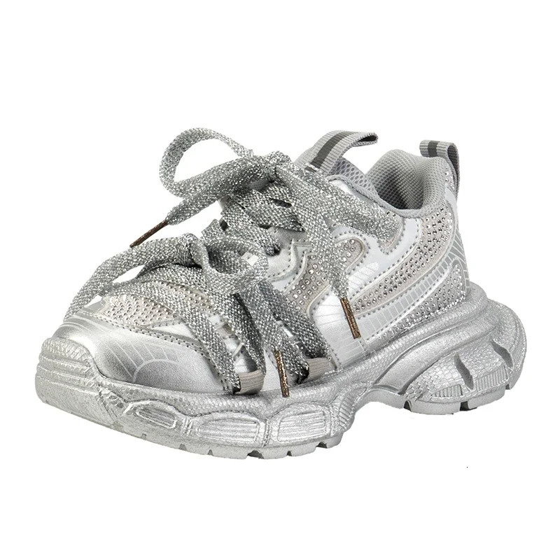 Children Sneakers for Girls Autumn Fashion Korean Style Soft Comfortable Casual Antislippery Sweet Bowtie Sports Shoes 250303