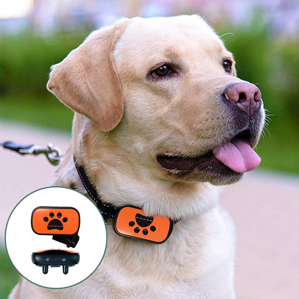 Shock Collar Rechargeable Vibrating Automatic Dog Training Bark Device Stopper Ultrasonic Barking Anti-dog Smart E2M7