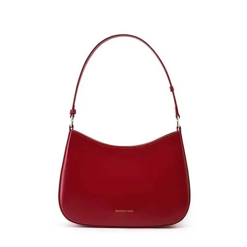 Miyagawa Fashion Korean Texture Red Bag Womens 2024 New French Single Shoulder Crossbody Small Bags Z250303